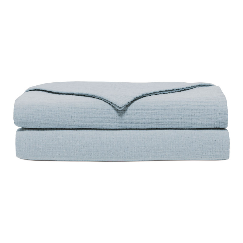 Cisero Matelasse Coverlet In Blue