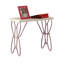 Chevet de style papillon en bois et métal Ceasar