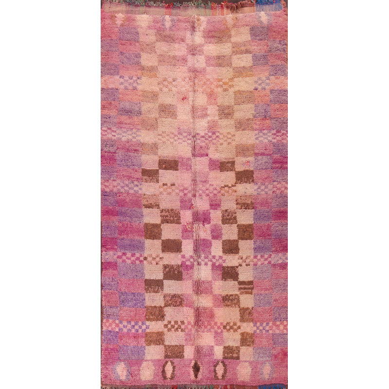 Tapis oriental tribal marocain antique noué à la main 6 x 11