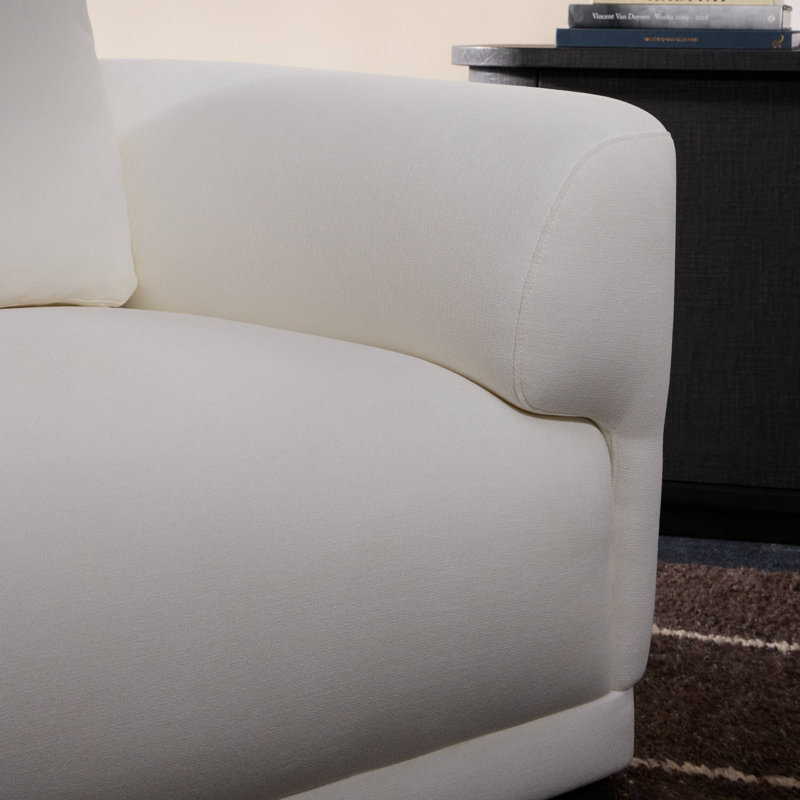 Paulette Swivel Chair-Crypton Nomad Marshmallow