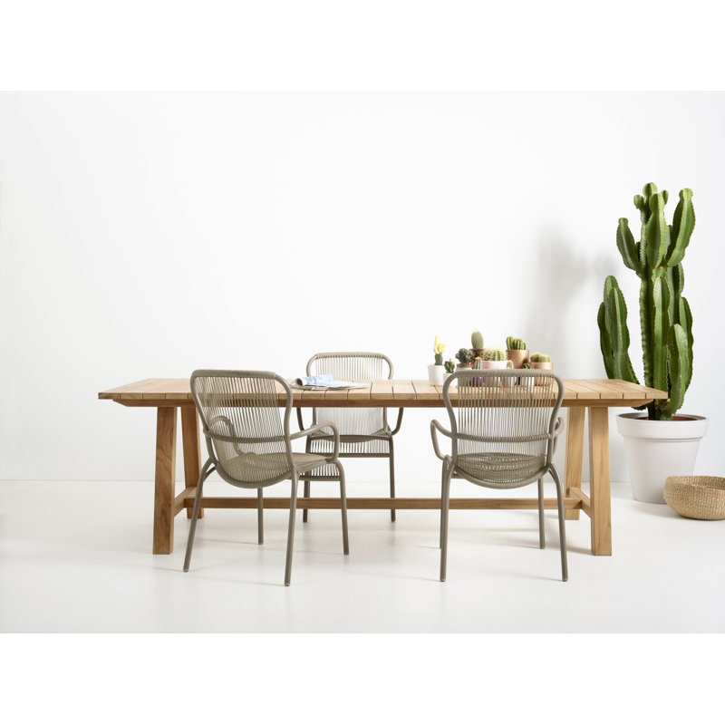 Loop Outdoor Dining Armchair, Taupe