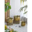 Ensemble de 3 jardinières en métal patiné, L: 17,7 x 17,7 x 11 po, M: 15 x 15 x 10,2 po, 11,5 x 11,5 x 10 po