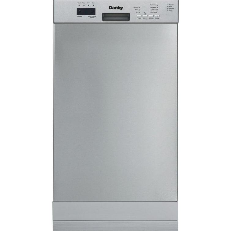 Danby DDW18D1ESS 18-inch Built-In Dishwasher, Stainless Steel