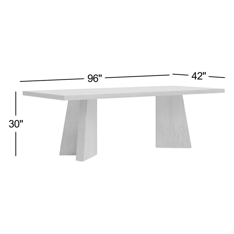 Derica 96" Espresso Oak Dining Table