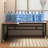 Nut-brown + Black L-Shaped Solid Wood desk-393274140