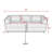 Flannelette Upholstered Sofa