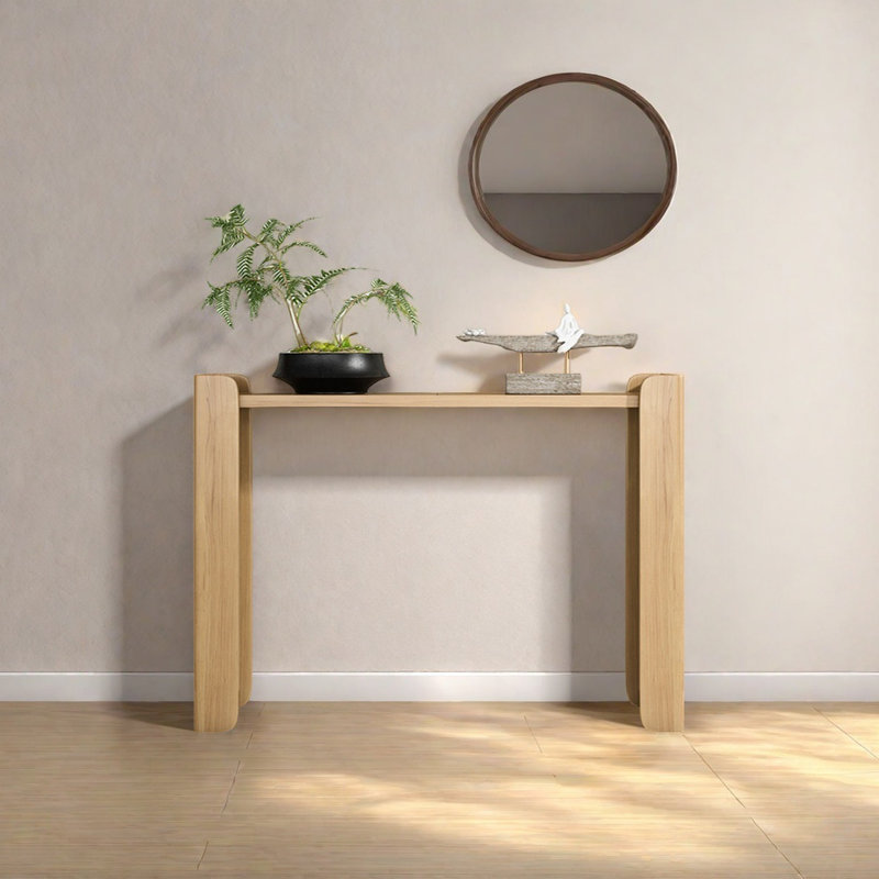 Console Modern Minimalist, Naturel, H 31,5 po x l 39,37 po x P 13,39 po
