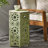 Lightweight Iron Side Table, Crackle - 14.39"D X 14.39"W 21.95"H, Cut Out Outdoor Decor Table In Patio Essential