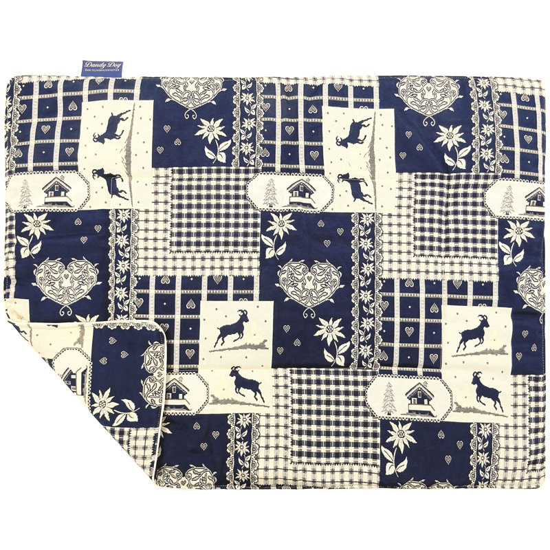 Cotton Blend Fabric Pet Blanket, Blue