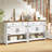 34.3" Farmhouse Console Table with Large Drawer and 2-Door Cabinet