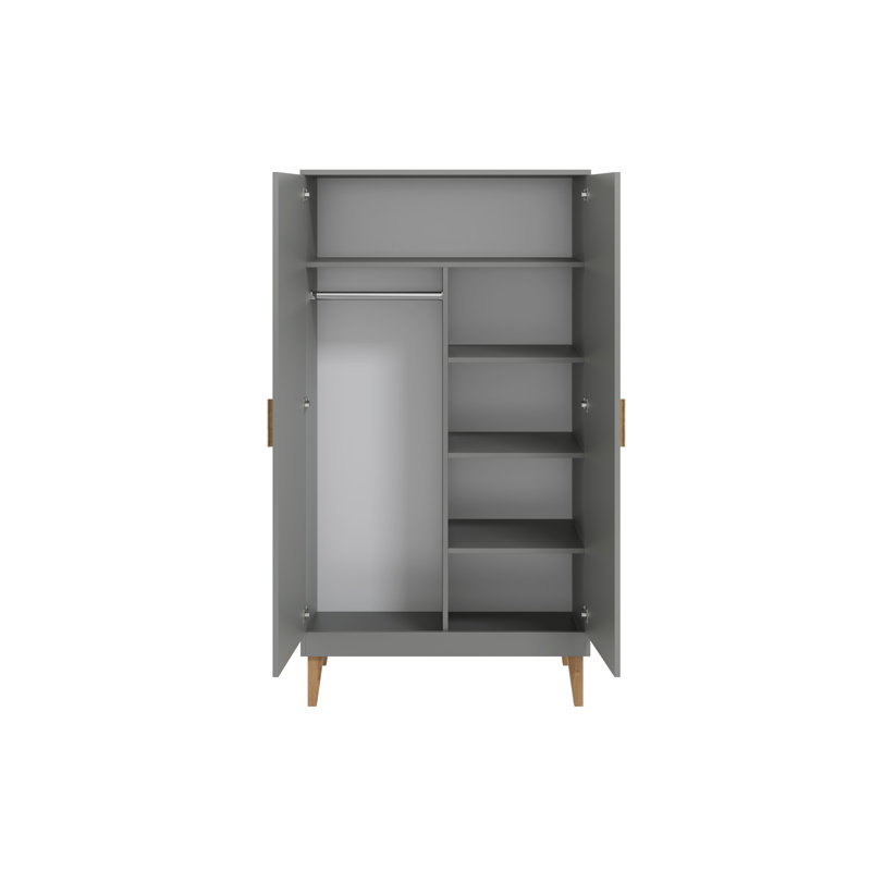 Dekalb 2 Door Wardrobe, Grey