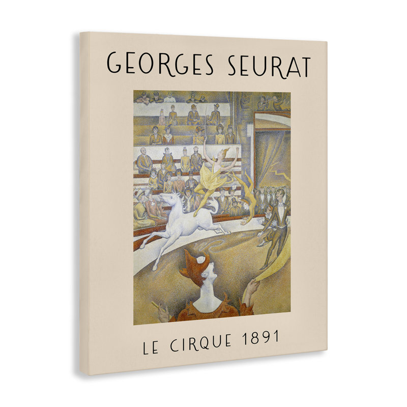 Art mural classique sur toile par Georges Seurat par Daphne Polselli bp-896_CN, H 20 po x l 16 po