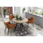 Piatto Mango Round Wood Top Dining Table-968552242