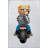 Multi-Coloured Retro Themed Motorized Teddy Bear Patterned Creative Modern Decorative Rug-1517017581