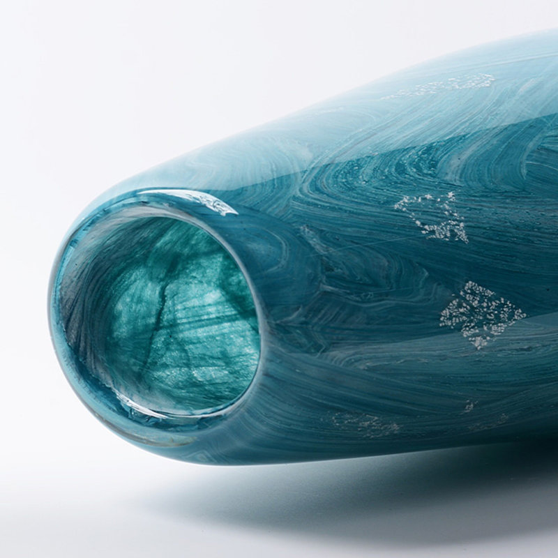 Blue Bud Coloured Glaze Table Vases