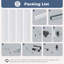 Porte pliante 3-Lite avec trousse de quincaillerie d'installation-121336661-121336663