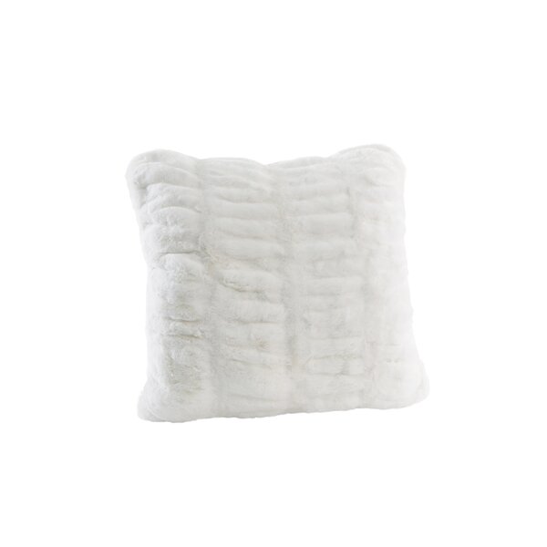 FABULOUS-FURS Couture Collection Faux Fur Pillow Snow Mink | Wayfair