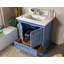Ensemble de meuble-lavabo simple 29,5 po avec miroir Charae-1854808622