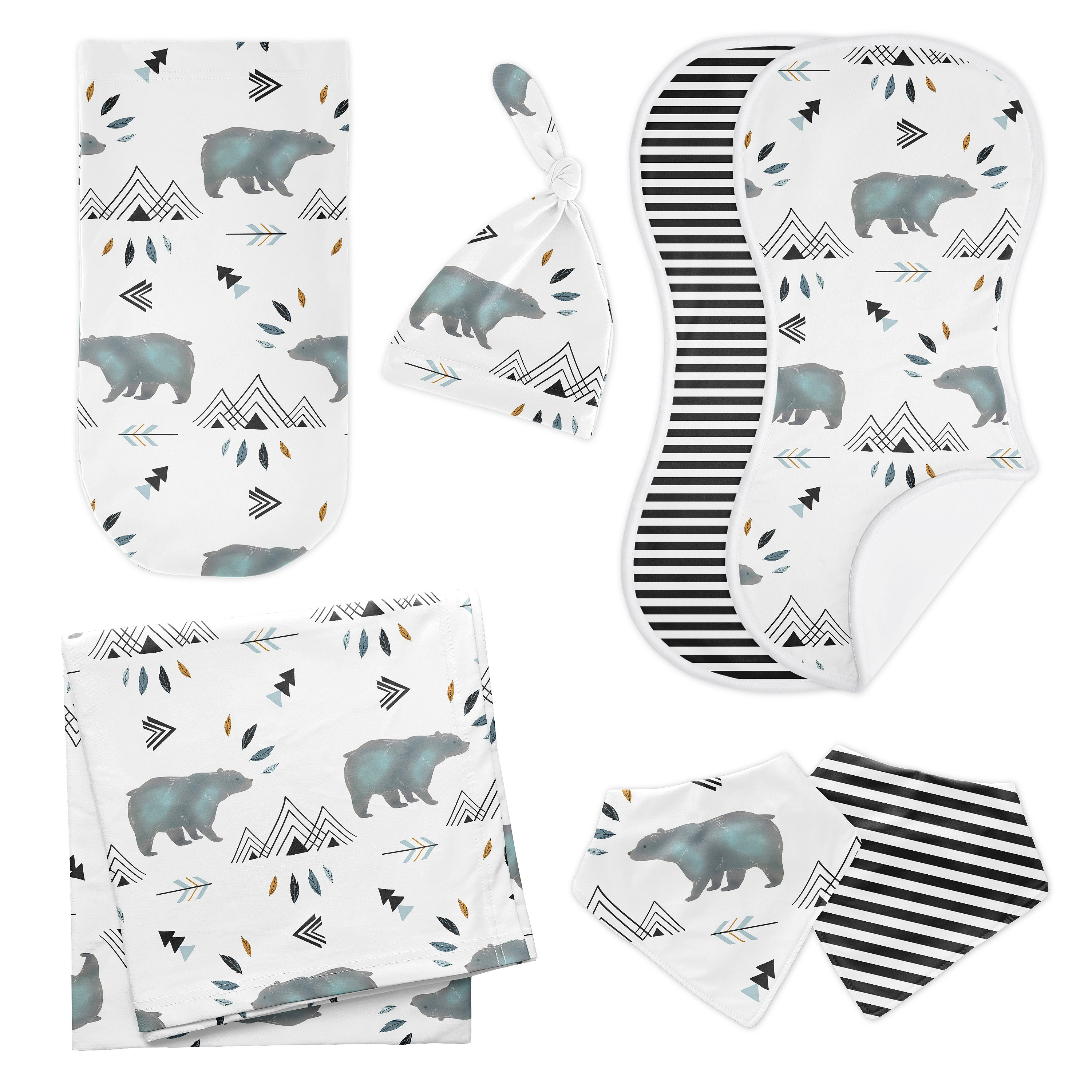 Bear Mountain Newborn Baby Layette Set by Sweet Jojo Designs