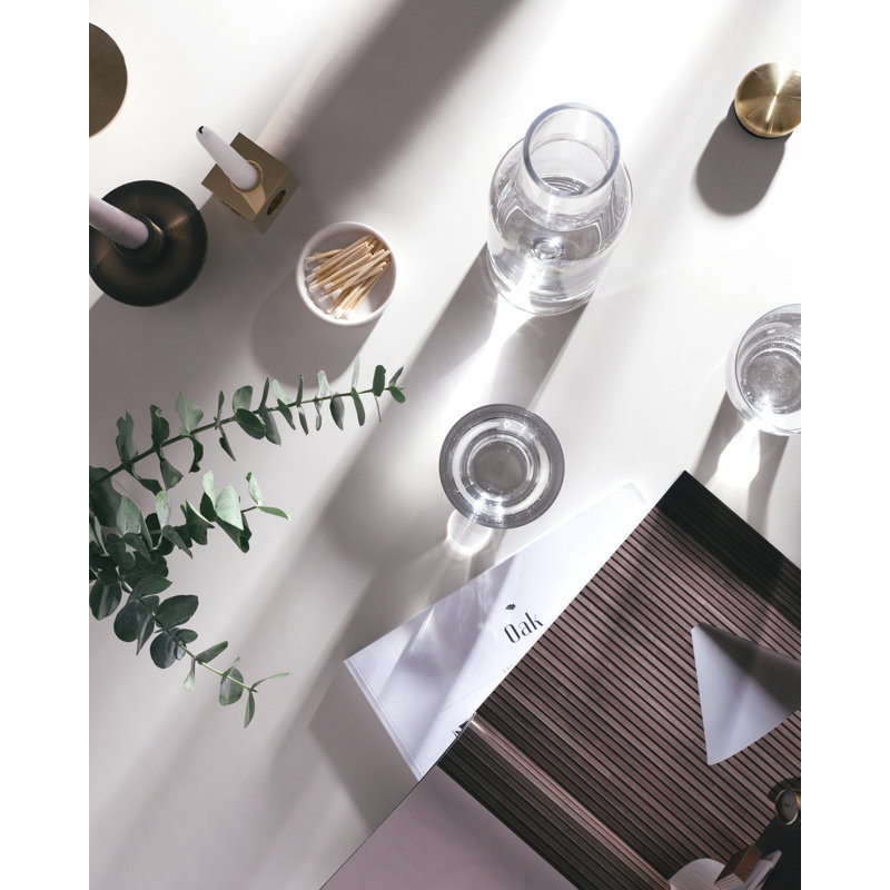 Norm Architects Glass Carafe, 11.4" H x 3.1" W x 3.1" D