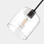Luminaire suspendu pour îlot de cuisine 7,9 po (l) avec abat-jour en verre transparent