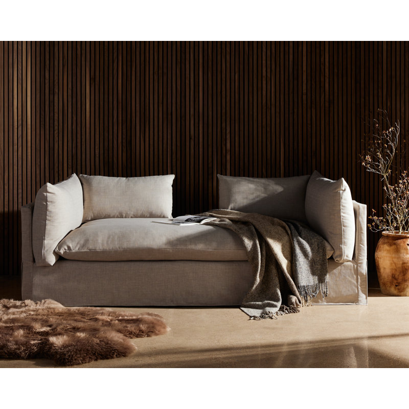 Reggio Two Arm Chaise Lounge, Bennett Moon Performance Weave