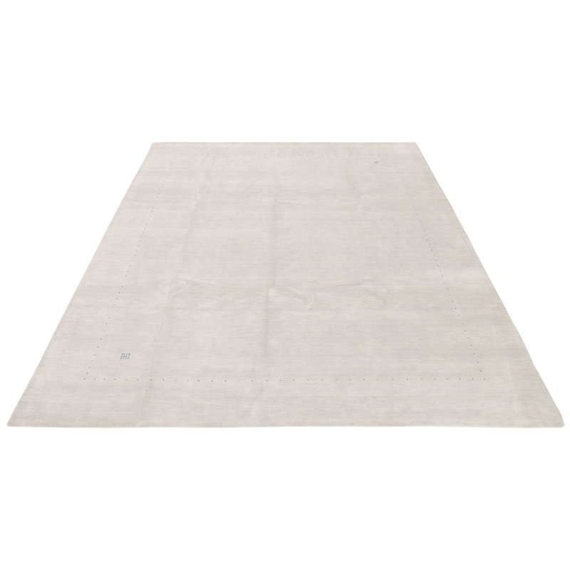 Tapis gris clair Zohaib Gabbeh 9 pi 1 po x 12 pi