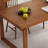 Nut-brown Rectangular Solid Wood Butterfly Leaf Dining Table-2022450516