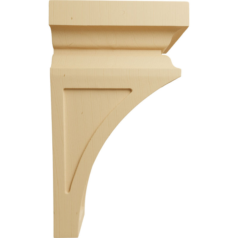 12'' H x 6'' W x 6.75'' D Wood Bracket/Corbel, Alder