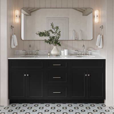 Ensemble de meuble-lavabo double 73 po Partham