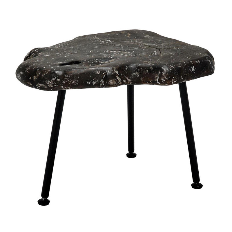 Charcoal Teak Side Table