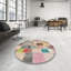 Tapis gris/rose/beige contemporain-1511327448