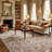 Calam Traditional Durable Performance Orange/Gray Indoor Area Rug-7951285