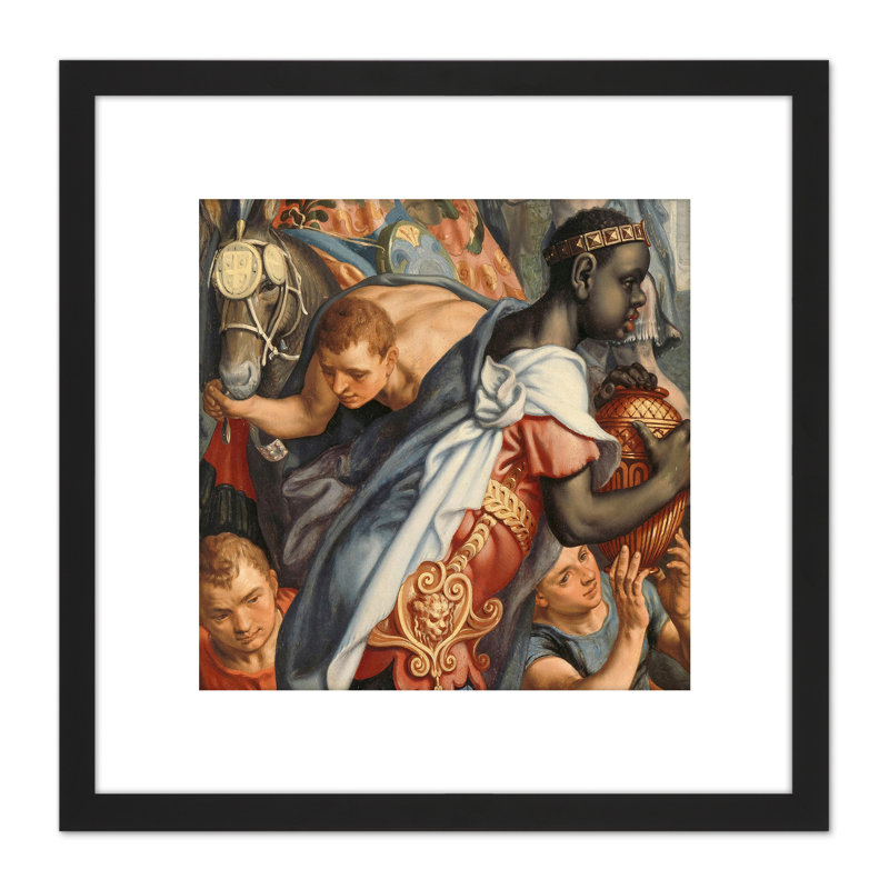 Wing Altarpiece Adoration Magi by Pieter Aertsen - Single Picture Frame Painting