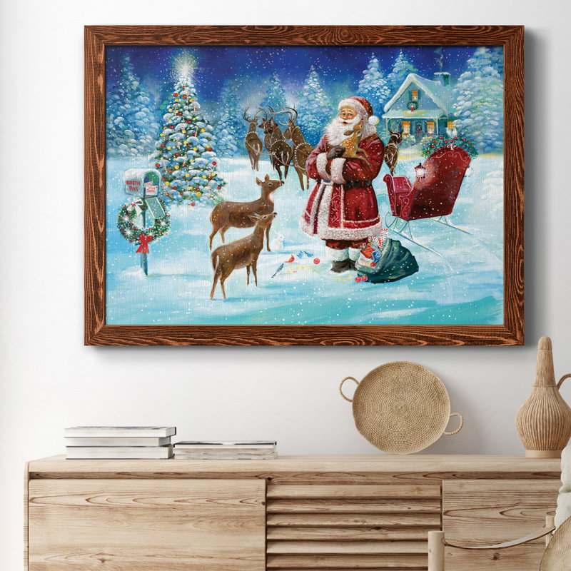 North Pole - Reproduction d'art sur toile encadrée, H 31,5 po x l 23,5 po x P 1,5 po, Érable