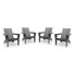 Aulika Outdoor HDPE Modern Adirondack Chairs