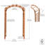 Arche de jardin en bois massif l 47 po x P 19 po Mimose-20647938
