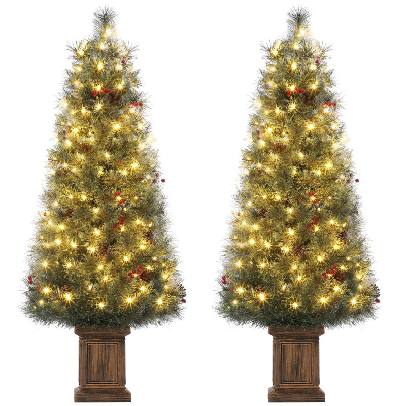 2Pcs 4.5FT  Artificial Christmas Tree