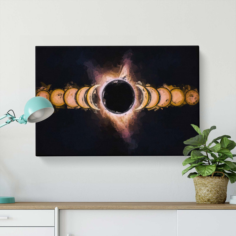 The Eclipse In Abstract - Wrapped Canvas, 60cm H x 91cm W x 3cm D