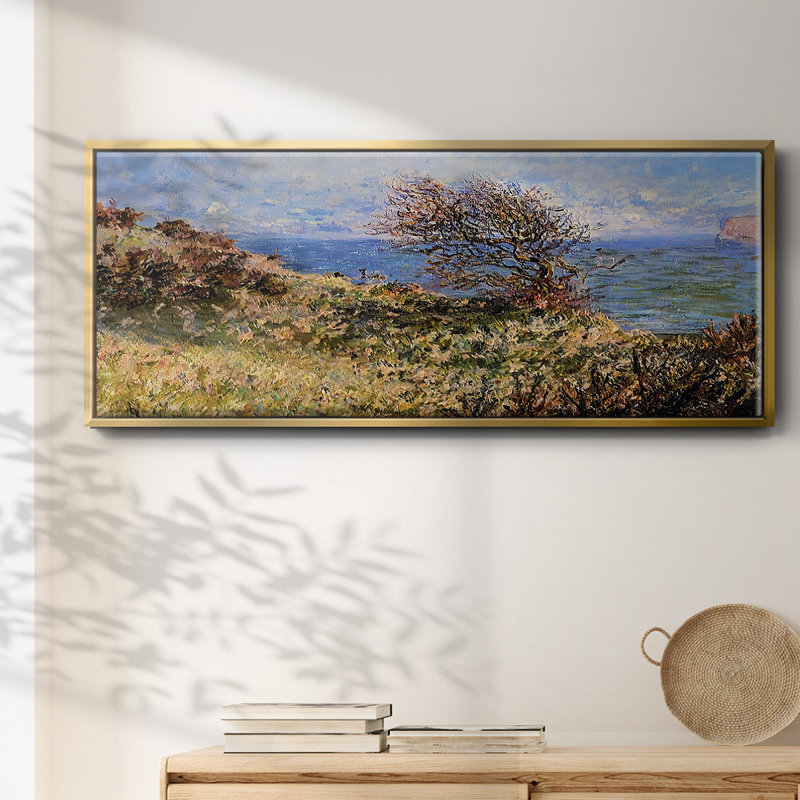 On the Cliff at Fecamp, 1881 - Toile encadrée, H 8 po x l 20 po