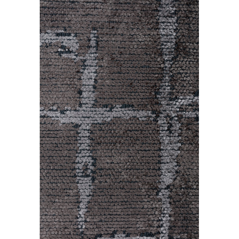 Rapture Abstract Area Rug in Brown/Gray, Rectangle 7'10" x 11'2"