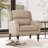 Mid Century Upholstered Accent Chair Wingback Armchair with Solid Wood Legs-372553068