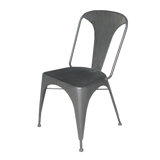 Chaise d'appoint en métal massif Ankush