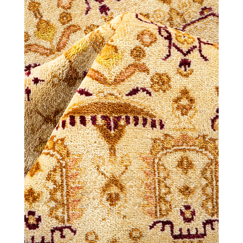 Keenan One-of-a-Kind Hand-Knotted Ivory Area Rug 7'10" x 10'1"