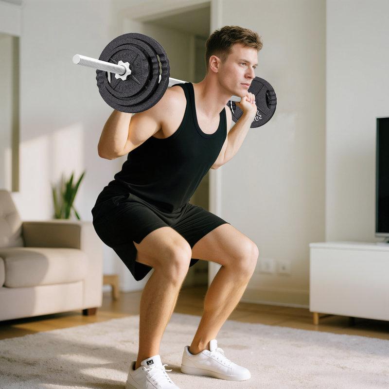 Ensemble d'haltères réglables, ensemble de poids 2 en 1 pour salle de gym à domicile, 112 lb