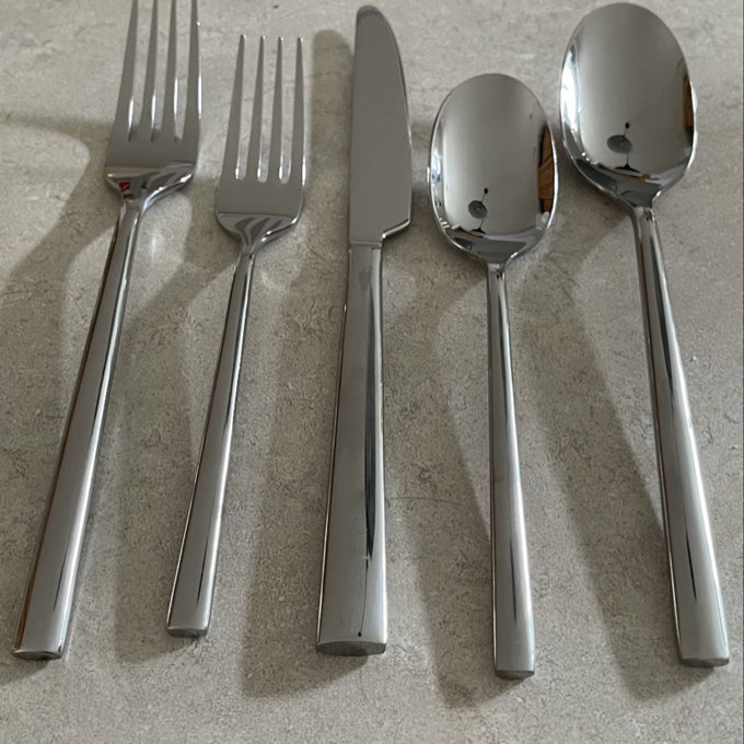 60 Piece Flatware Set Stainless Steel Set