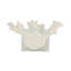 Statue décorative corail sur base de verre pour décoration intérieure - Figurine parfaite pour les décorations de salon - 14 po, blanc