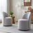 Upholstered Swivel Dining Chair-1334657100