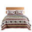 Ensemble de courtepointe réversible en microfibre 3 pièces Queenborough Campfire-1386866090