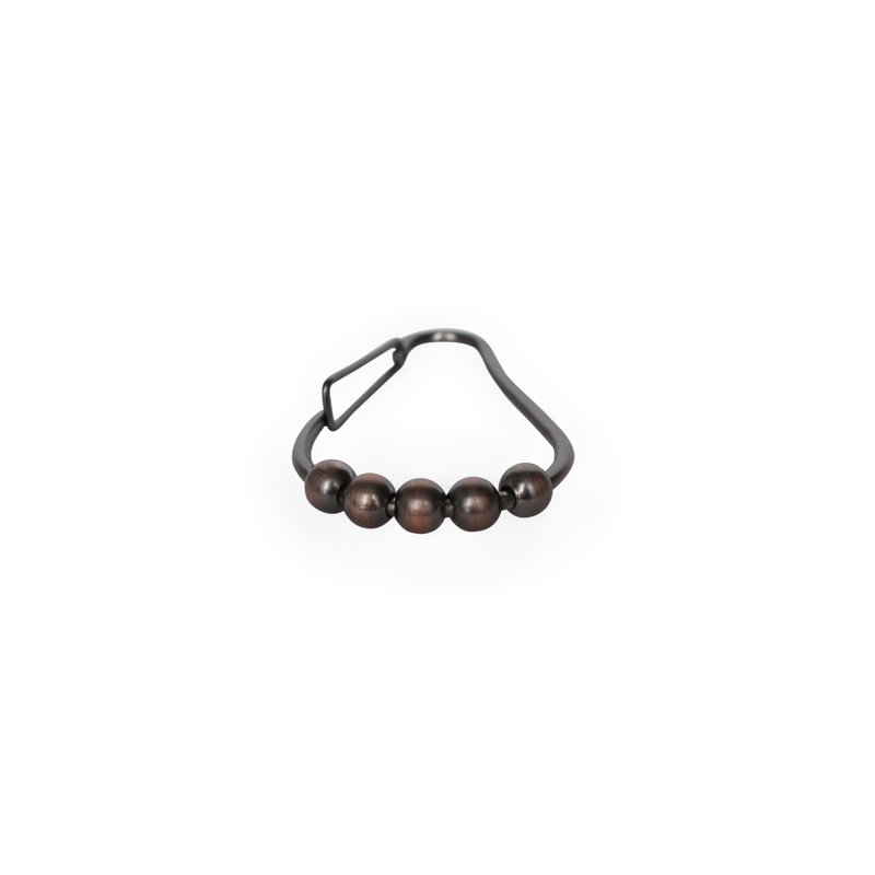 Crochets de rideau de douche Premium Premium, Bronze huilé